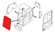 Стекло лобовое верхнее (триплекс) Doosan 903-00055A / 843-1038 Екатеринбург