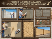Штукатурка бетонного забора по СФТК в Ростове-на-Дону под ключ Ростов-на-Дону