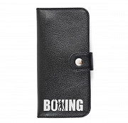 Клатч на кнопке мини с обработанными краями BOXING, черный Глазов