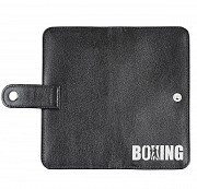 Клатч на кнопке мини с обработанными краями BOXING, черный Глазов