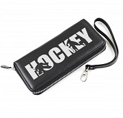 Клатч на молнии большой HOCKEY, черный Глазов