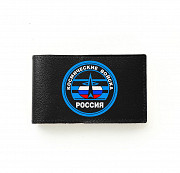Визитница Космические войска , черная Глазов