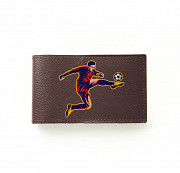 Визитница Яркий футболист с мячом , шоколад Глазов