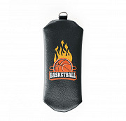 Ключница на молнии Basketball , черная Глазов