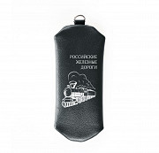Ключница на молнии Российские железные дороги , черная Глазов